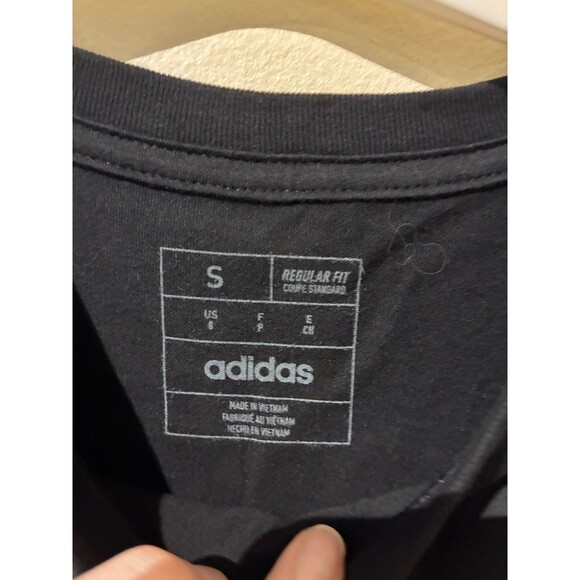 NWT Adidas SS Blurred Camo Tee Black - Kids Small (8) - Picture 4 of 4